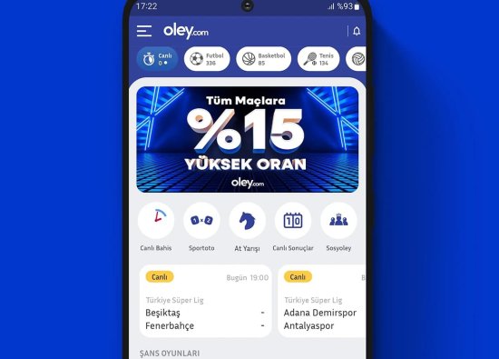Oley.com APK - Sports Betting on Your Mobile Device