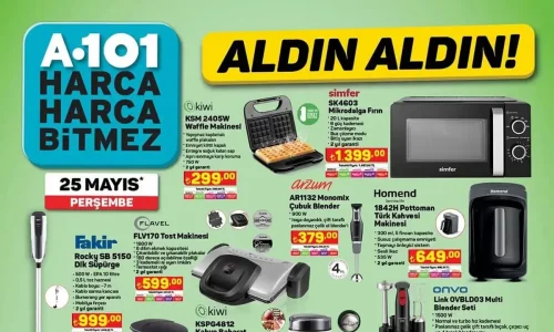 A101 25 Mayıs 2023 Aktüel Ürünler Kataloğu: İndirimli Fiyatlar ve Yeni Ürünler!